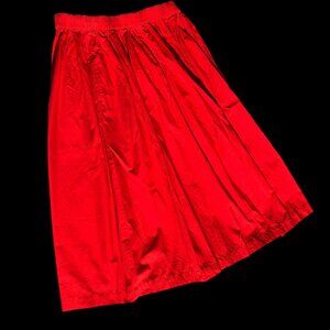 Comme Des Garcons robe de chambre Red Cotton Drawstring Skirt Size M L